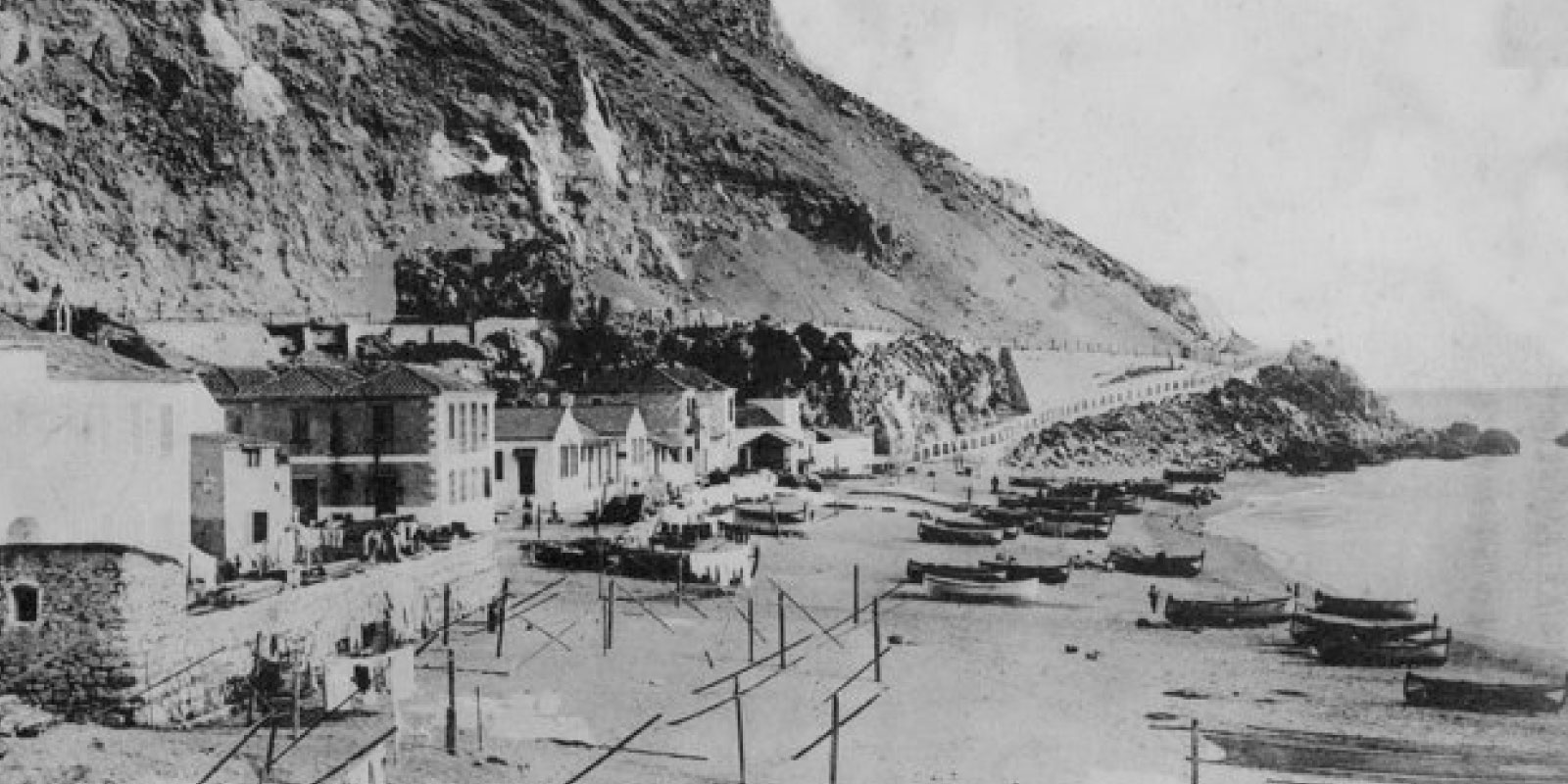 Catalan bay old photo image